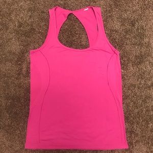Fabletics XL (12) fuchsia nocross keyhole tank